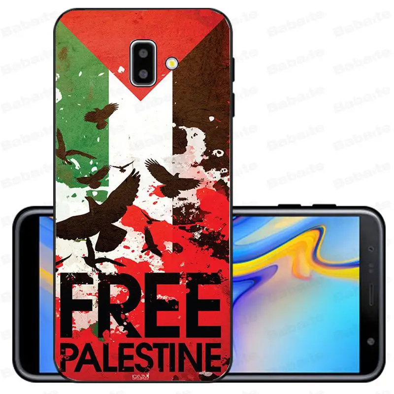 Чехол для galaxy j6 палестинский флаг ТПУ чехлы для мобильного телефона из мягкого силикона с крышкой для samsung galaxy j6 plus A6 A8 A9 A10 A30 A50 крышка