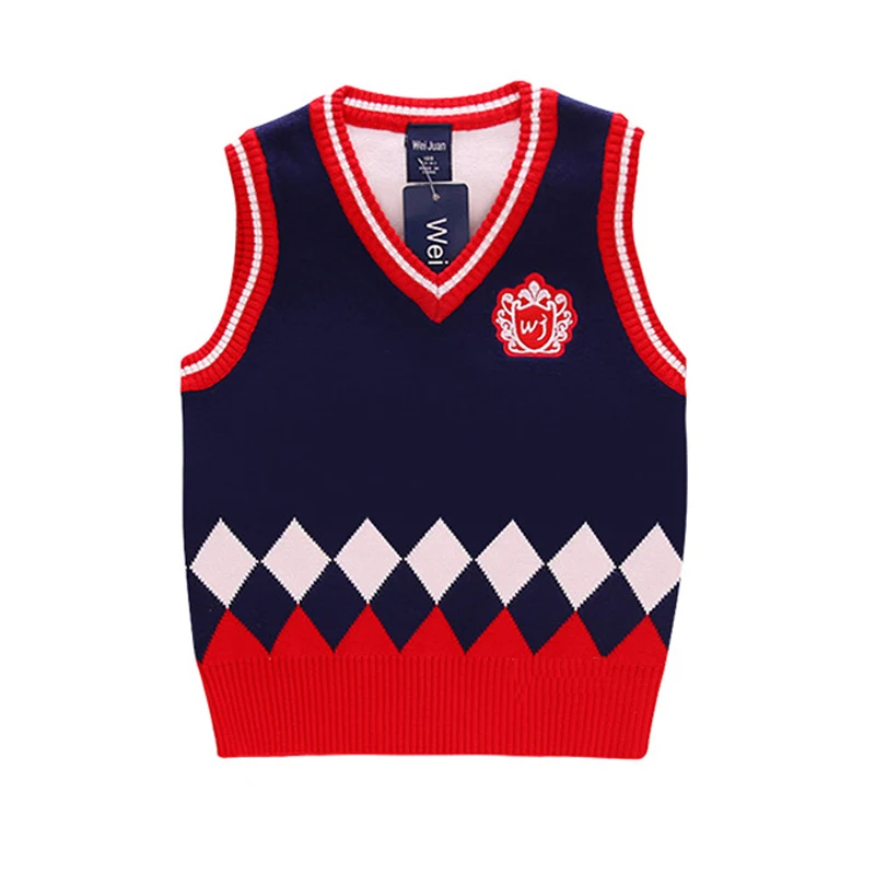 Жилет для маленьких мальчиков кардиган вязаный свитер сезон весна осень Детский