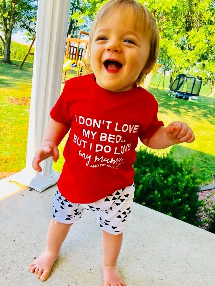 Футболки для мальчиков и девочек с надписью I Do Love My Mama, Детские Забавные футболки с коротким рукавом, модные повседневные футболки, топы