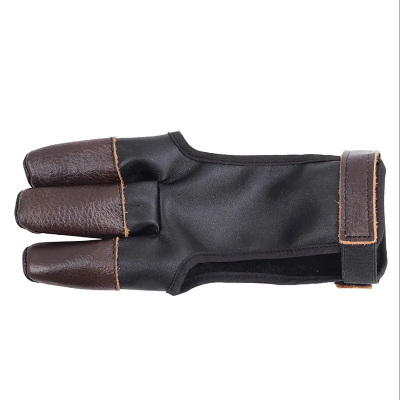 1 шт. перчатки для стрельбы из лука защитные пальцев защита левой и правой рук