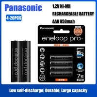 panasonic original eneloop pro 950mah aaa battery for flashlight toy camera precharged high capacity rechargeable batteries