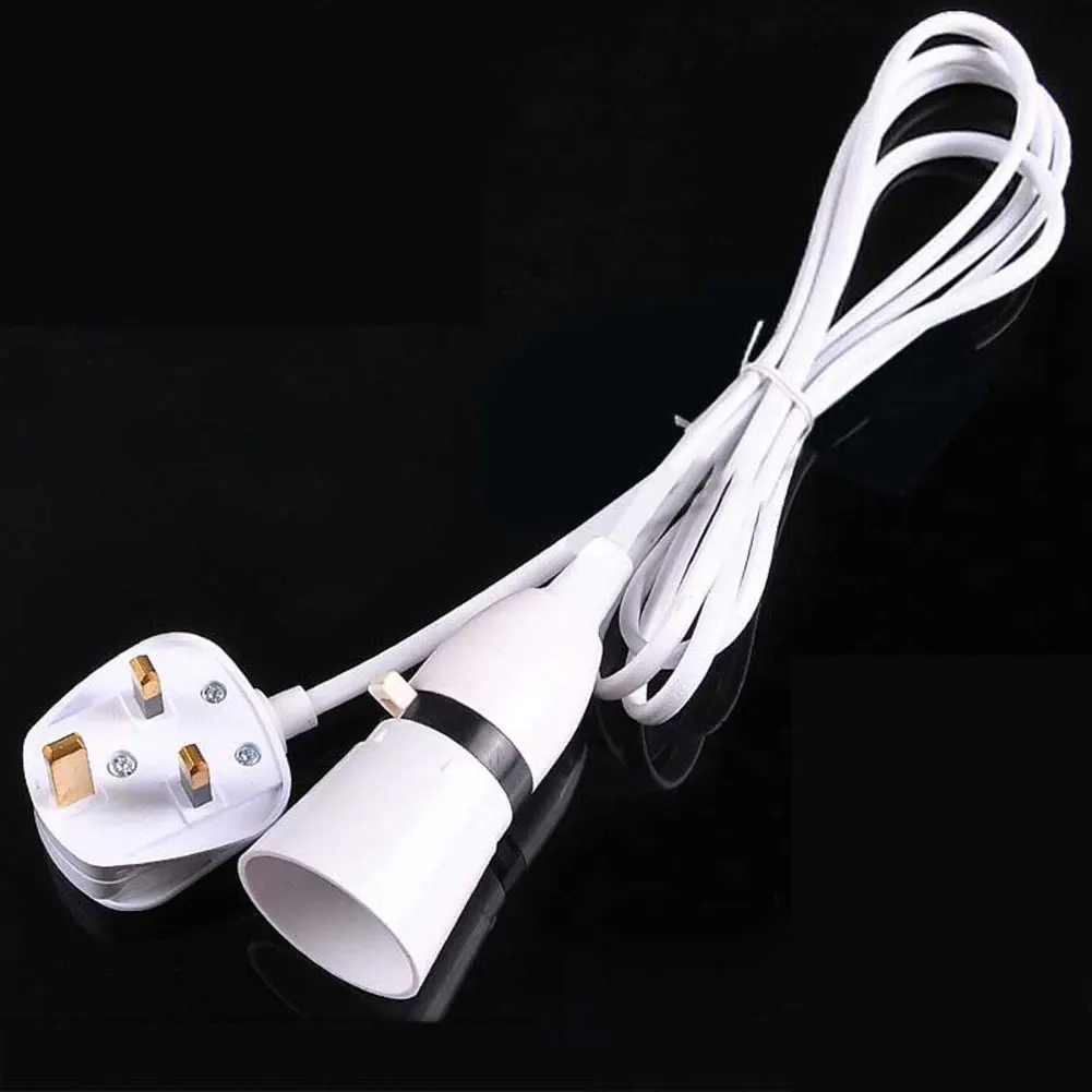 

2m Rocker Switch Home Portable Safe Plug Replacement Lamp Holder Cable Adapter Professional Indoor Practical Easy Apply