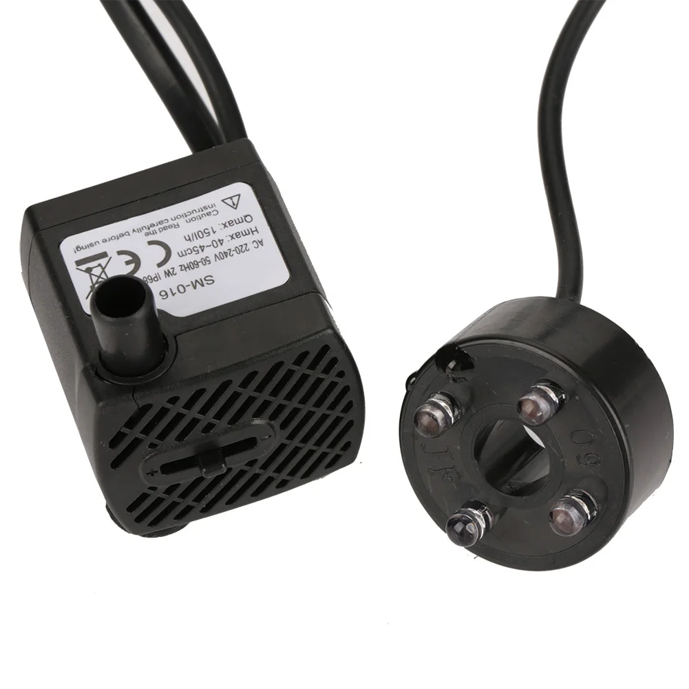 2W 150L/H ультра-тихий погружной водяной насос аквариум Пруд Фонтан Водяной с