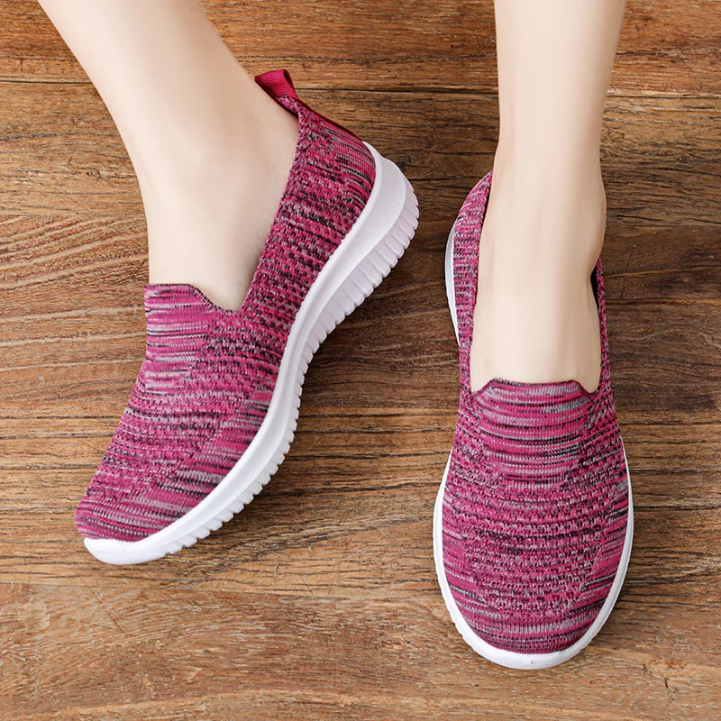 

PUPUDA Women Loafers Summer Slip On Sneakers Women Sport Walking Shoes Ladies New Comfortable Flat Sneakers Casual Shoes Women