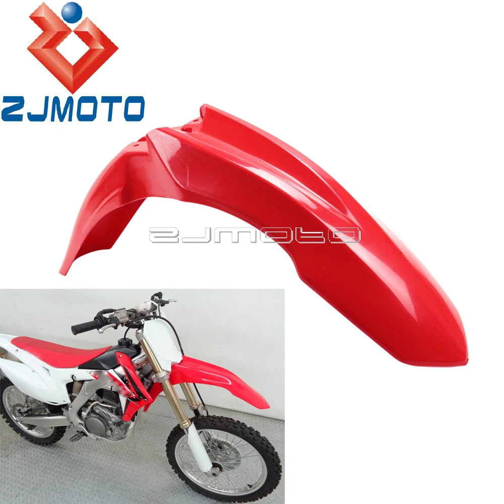 

Dirt Bike Polypropylene Red Front Fender For Honda CRF450R 2013-2016 CRF250R 2014-2017 Motocross Mudguard