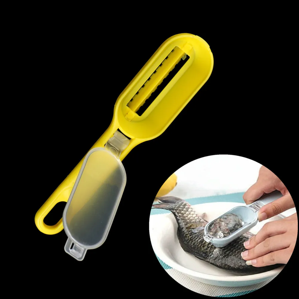 

Быстрое очищение рыбьей кожи, пластиковое средство для удаления рыбьей чешуи, скребок для очистки чешуи, кухонный инструмент, очиститель че...