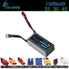 Аккумулятор Lipo 7,4 В, 11,1 В, 14,8 в, 1500 мАч, для радиоуправляемых вертолетов, игрушек, автомобилей, лодок, дронов, запчасти 1500 мАч 2s 3s 4s, перезаряжаемая батарея 1 шт.