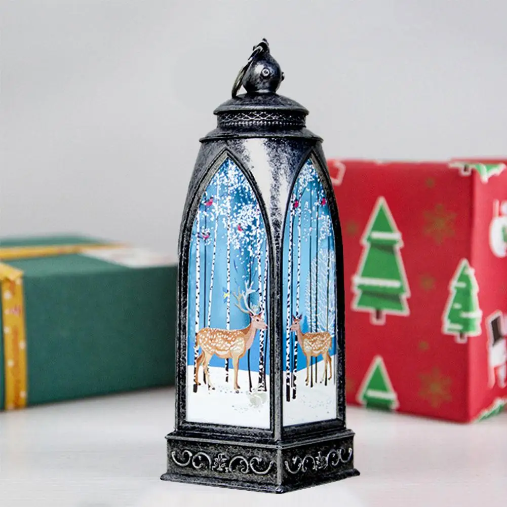 В стиле ретро Рождественский Настольный ночной Светильник Декор светодиодный