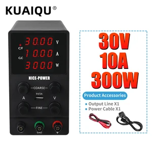 Блок питания K3010D, компактный цифровой источник питания постоянного тока со светодиодным дисплеем для ремонта ноутбуков, 30 В, 10 А, 110-220 В