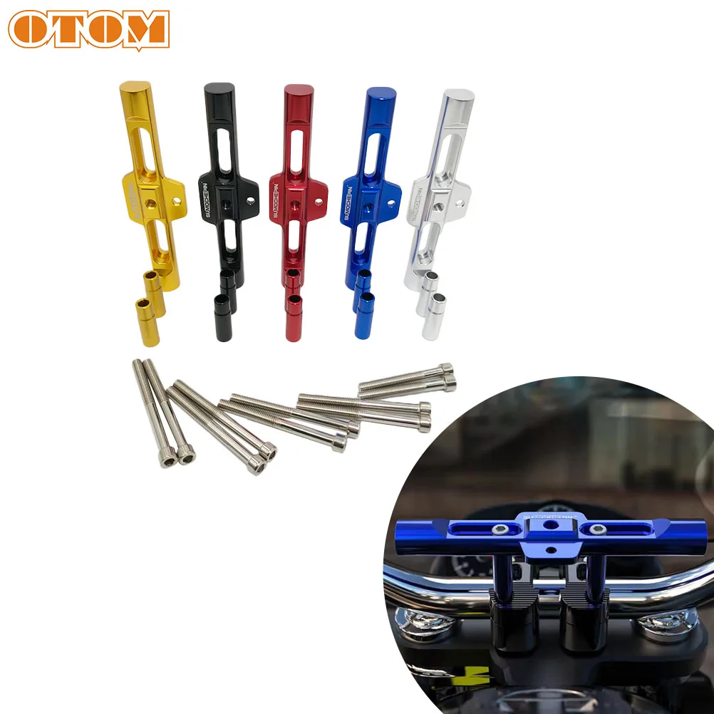 

OTOM универсальный мотоцикл многофункциональная б аксессуары Руль код давления удлинительная штанга часы-часы светильник держатель телефон...