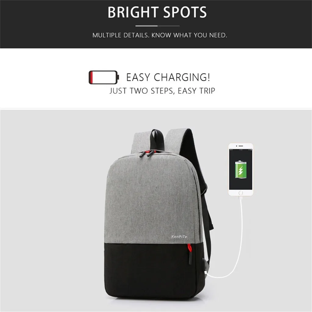 Aelicy, мужские деловые рюкзаки для ноутбука, usb зарядка, рюкзак с защитой от кражи, мужской рюкзак для путешествий, водонепроницаемые школьные сумки для мужчин, Mochila