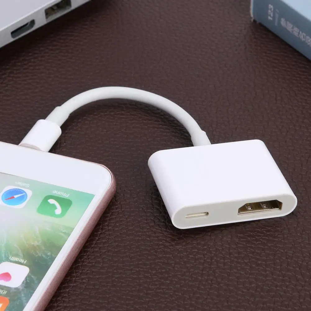 8-контактный к цифровому AV-адаптеру для iPhone iPad совместимому с HDMI 1080P ТВ