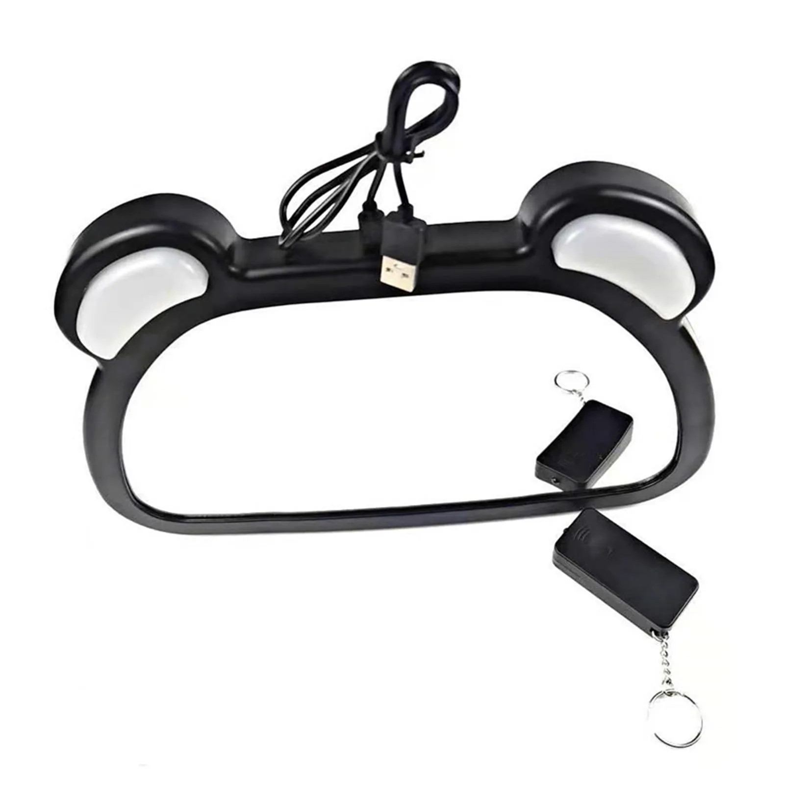 

LED Rear View Mirror with Remote Control Real-time Backseat Infant Baby Child Monitor Car Mirror USB Charging Baby Mirror