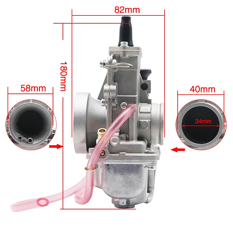 ZSDTRP TM34-2 34mm TM Mikuni Carburetor For Flat Slide Smoothbore Carb | Автомобили и мотоциклы