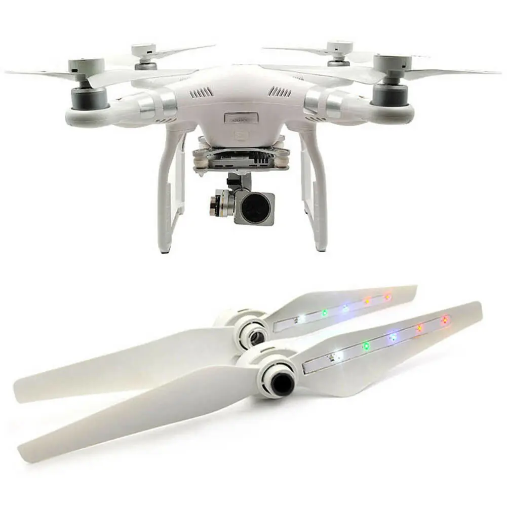 1 Pair LED Flash Propeller Blades for DJI Phantom 3 F450 Mi Drone 3DR SOLO JHP-Best | Электроника