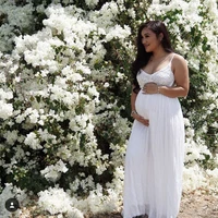 women linen cotton maternity dress sexy women pregnant sling v neck backless cocktail long maxi prom gown pregnancy dress