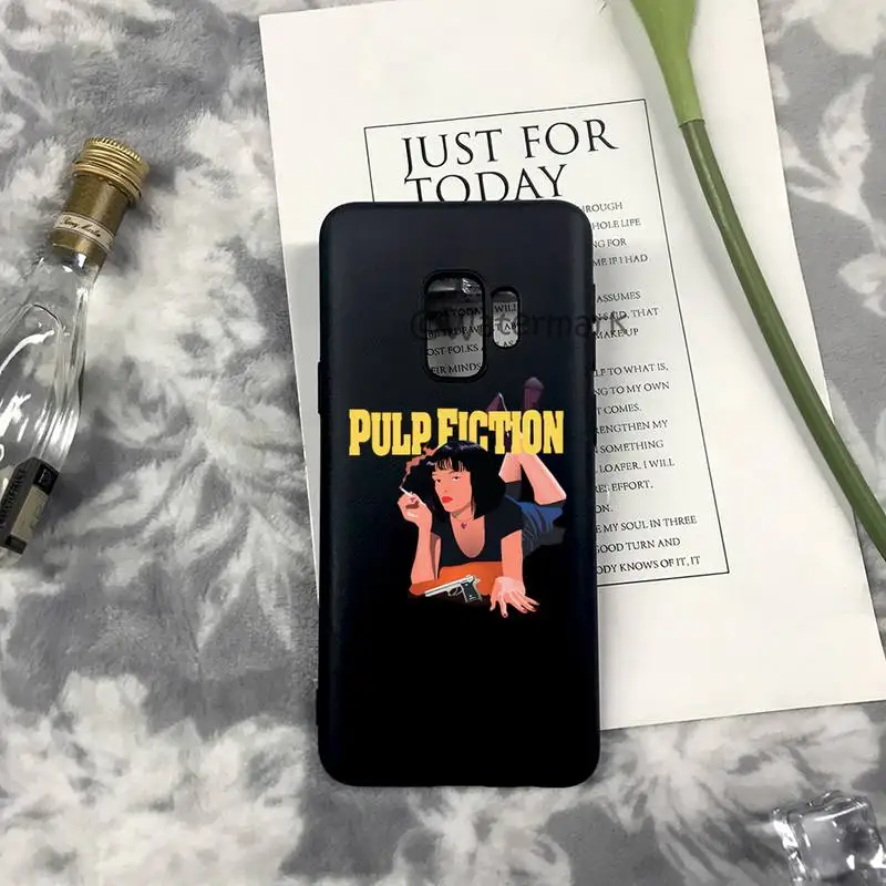 Black Humor Movie Pulp Fiction Phone Case For Samsung S10 S20 S21 S30 S9 S8 Plus Ultra 5G S10e S6 S7 Edge Silicone Cover | Мобильные