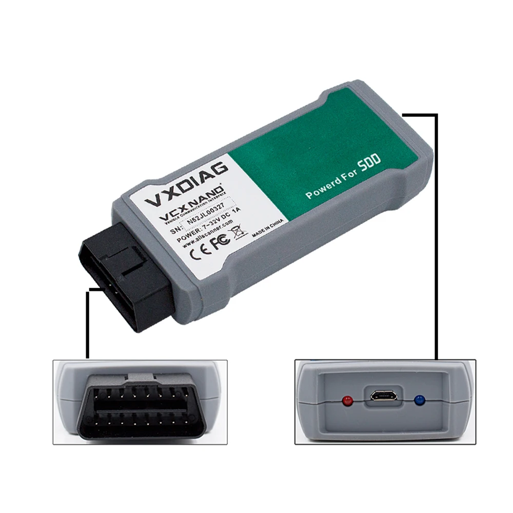 VXDIAG VCX NANO для JLR WiFi/USB диагностический инструмент онлайн Программирование SDD