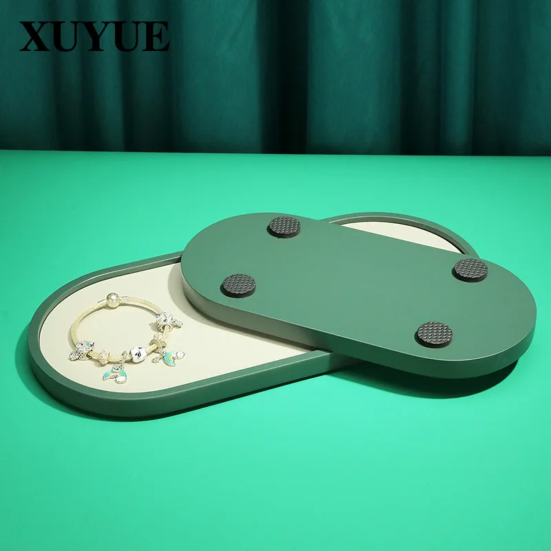 New jewelry props, jewelry display plate, bracelet, jewelry display, oval tray, paint, household multi-color plate in stock