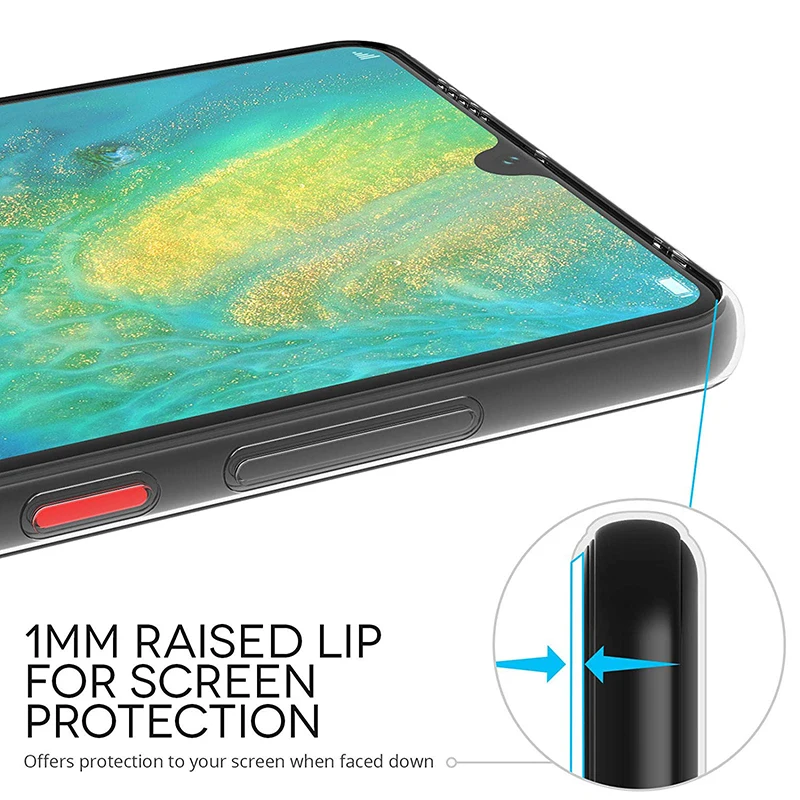 Мягкие прозрачные силиконовые чехлы из ТПУ для Huawei Mate 20 X Pro чехол тонкий 360