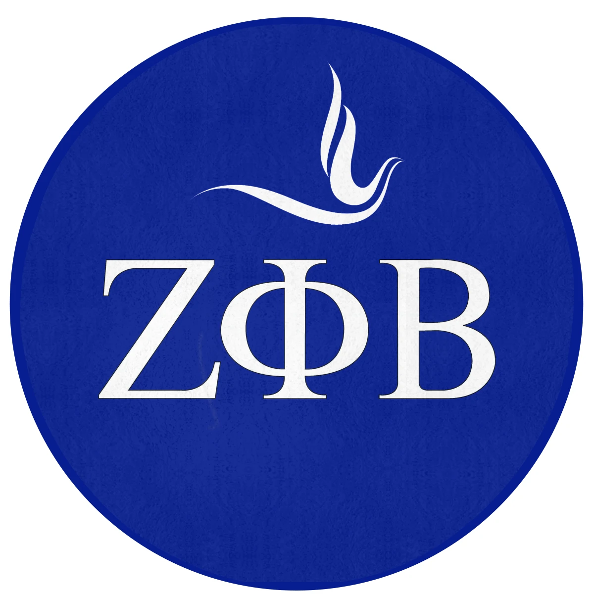 

Zeta Phi Beta Flannel Fabric Round Non-Slip Floor Mat, Easy To Clean Without Hurting The Floor, 60cm