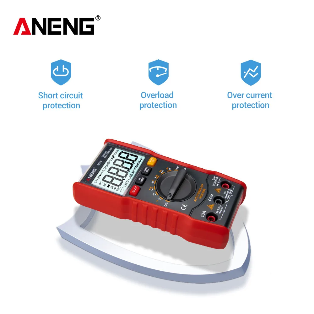 ANENG M20 мультиметр цифровой тестер 6000 отсчетов digital multimeter Мультиметр токовые клещи
