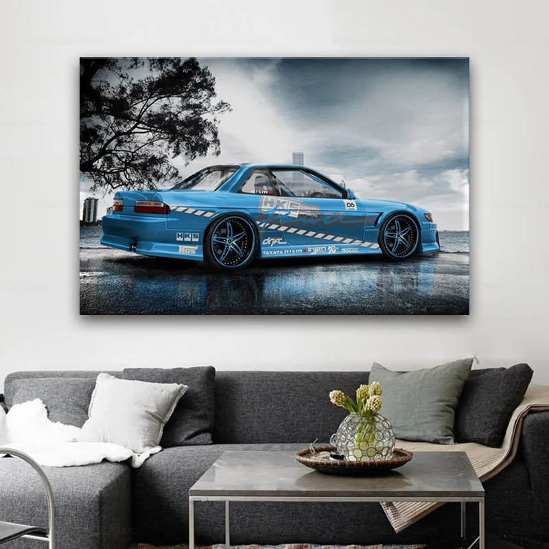 Silivia японская Настройка дрифта carsгостиная домашняя стена Современный