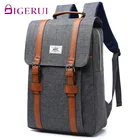 Винтажный холщовый рюкзак DIGERUI для мужчин и женщин, школьные ранцы для подростков, модный вместительный ранец для ноутбука для мальчиков и девочек