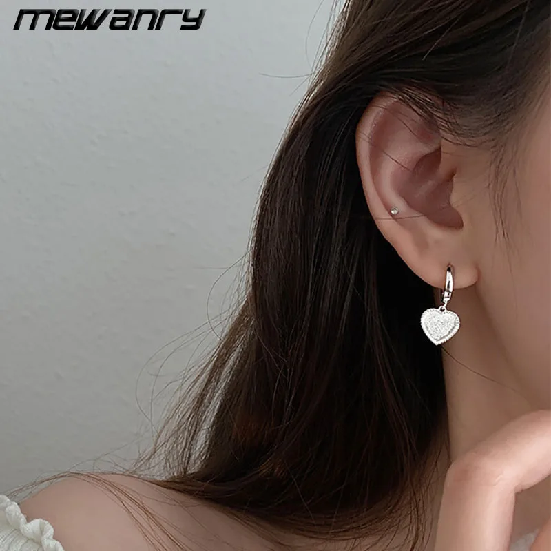 

Женские серьги-сердечки Mewanry, из серебра 925 пробы, с защитой от аллергии