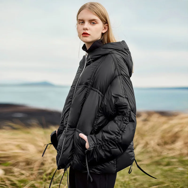 Fitaylor/зимняя теплая куртка на 90% белом утином пуху для женщин новое плотное пальто