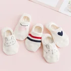 5 пар, Новое поступление, женские носки, набор забавных фруктов, удобные, милые, счастливые, силиконовые, Нескользящие, невидимые, хлопковые, осенние носки женские набор, 35-40