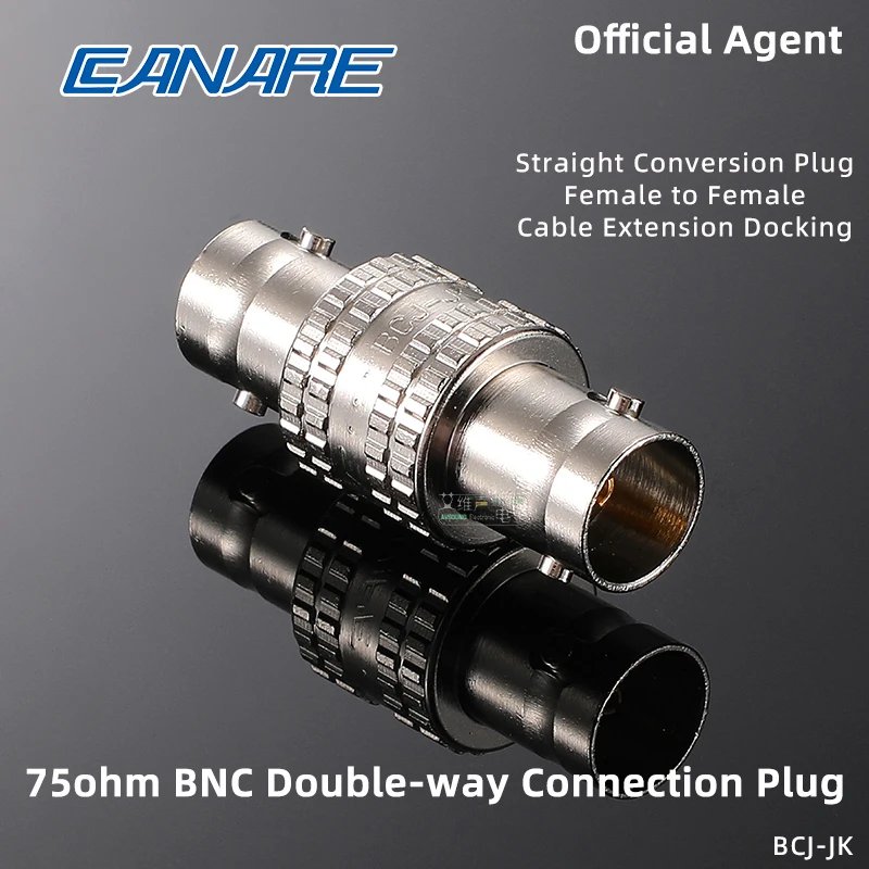 CANARE 75Ω двухсторонний BNC-удлинитель адаптер 12G-SDI Широковещательного кабеля разъем