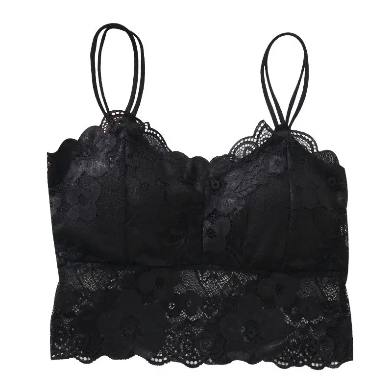 

Crop Tops Women 2019 Sexy Lingerie Corset Lace Floral Bralette Bra Ultrathin Tank Camis Underwear Sheer Lace Bra Brassiere
