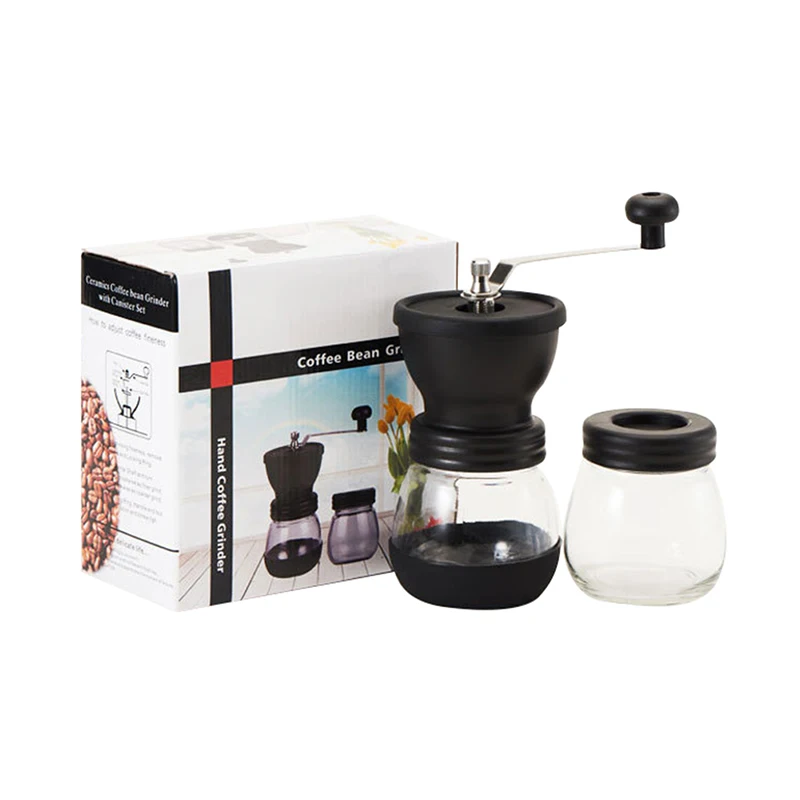Ручная кофемолка регулируемая ручная мельница для крупных кофейных зерен с