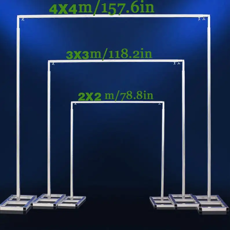 Прямоугольный свадебный фон для свадебной арки с цветами и аркой регулируемый