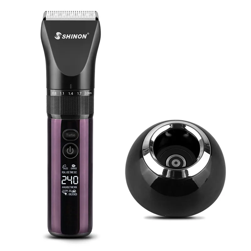 Машинка для стрижки волос Мужская с зарядной станцией керамическим лезвием 2020 мА
