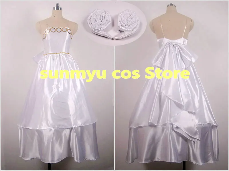 

Sailor Moon Neo-Queen Serenity Tsukino Usagi White Dress Cosplay Costume,Custom Size Halloween Wholesale
