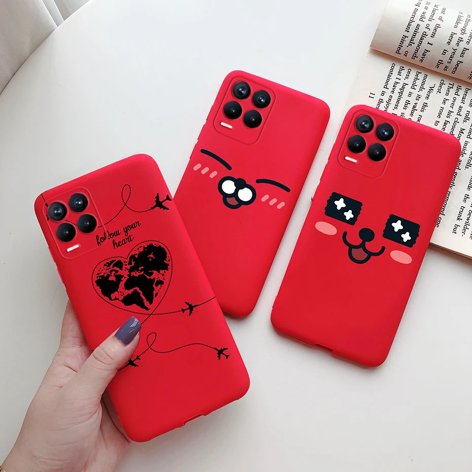 for realme 8 case 6 4 back coque soft silicon flowers phone cover on for oppo realme 8 pro realme8 4g rmx3085 funda bumper case free global shipping