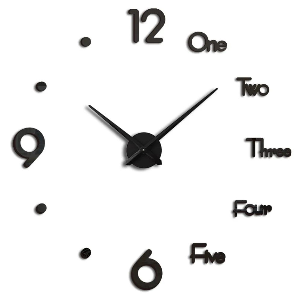 

Wall Clock Modern Design Acrylic Clocks Decor Aesthetic Room Decor Clock On the Wall Numbers Relojes de cuarzo horloge murale