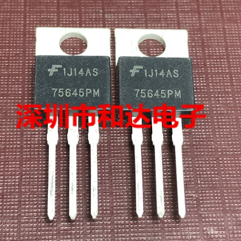 10pcs HUF75645PM 75645PM TO-220 100V 75A | Integrated Circuits