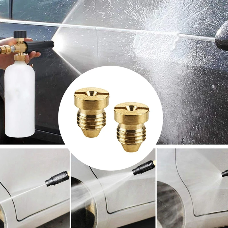 

1.25 Mm Foam Cannon Orifice Nozzle Tips, Universal Thread Nozzle Tips For Snow Foam Lance, 4000 Psi, 2-Pack