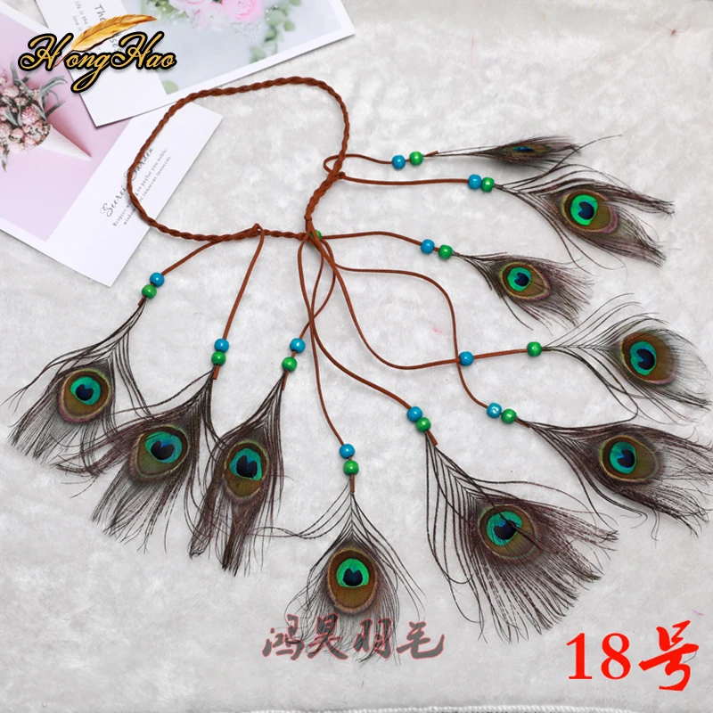 Богемный повязка на голову в стиле хиппи Ловец снов перья головной убор модное