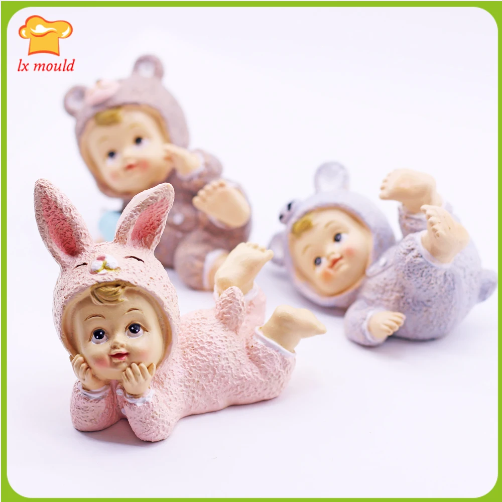

Cartoon Doll Silicone Mold 3d Girl/Boy Wedding Birthday Gift Mould Fondant Cake Decoration Candle Molds
