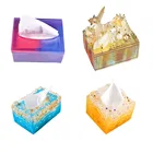 Коробка для бумажных салфеток, силиконовая форма, ажурное хранилище для ювелирных изделий, держатель для салфеток, форма для рукоделия, Подарочная коробка для хранения ювелирных изделий