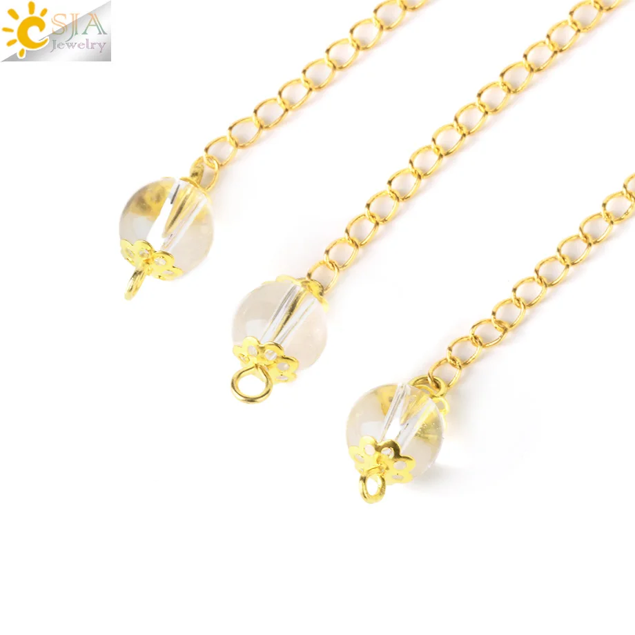 CSJA Divination маятник для приданого гадания Рейки Исцеление 7 ЧАКРА КРИСТАЛЛ маятники