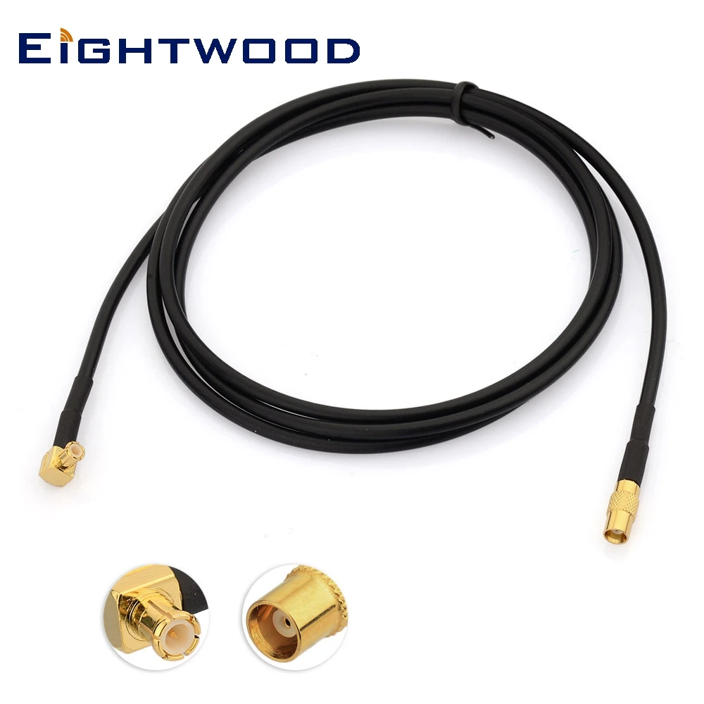 Eightwood MCX Штекер прямой угол разъем женский RG174 15 см GPS удлинитель коаксиального