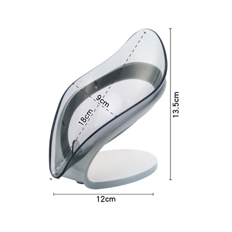 

Leaf Shape Soap Holder Creative Bathroom Soap Box Kitchen Dish Storage Non-slip Drain Soap Storage Case Container