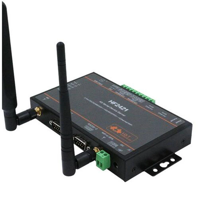 HF2421 4g DTU industrial grade 3G 4G router serial server Double port RS232 RS422 RS485 to Ethernet modbus HF-2421 | Безопасность и
