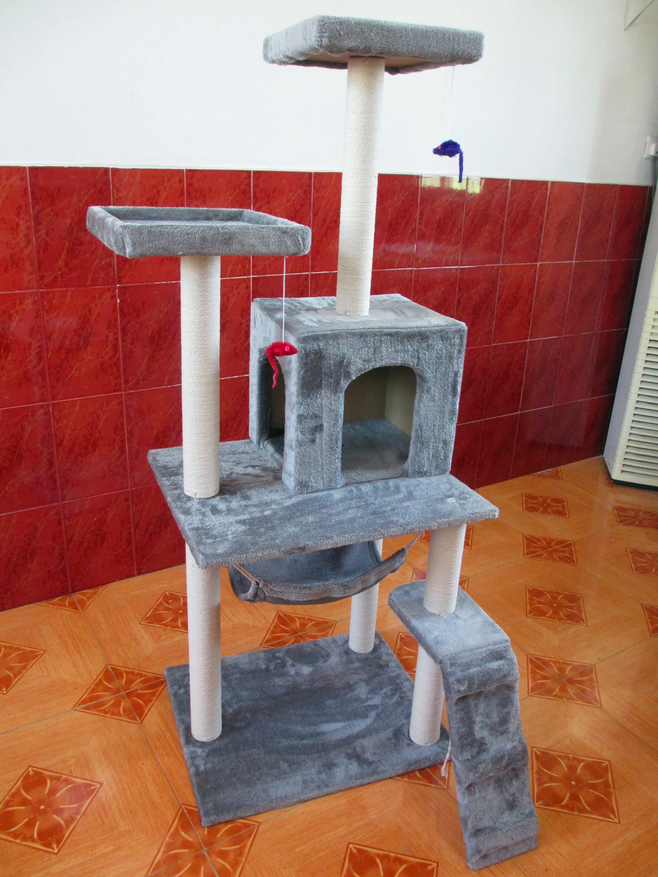 Кошачья полка для скалолазания кошачье гнездо когтеточка Кошка дерево кошачий домик кошка прыгающая платформа кошачья игрушка кошка скалолазание дерево - Цвет: Белый