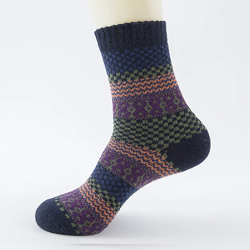 

1/2/3pairs Autumn Winter Fashion Style Business Man Socks Calcetines Hombre Winter Male Thick Warm Casual Wool Socks Sokken